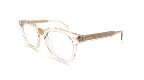 gucci clear frame prescription glasses